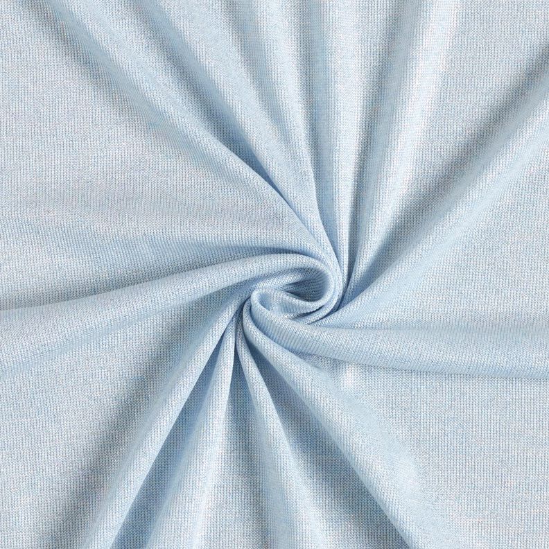 Tricot fin chiné effet brillant – bleu clair, image number 1