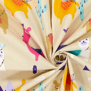 Tissu en coton Cretonne alpaga – beige, 