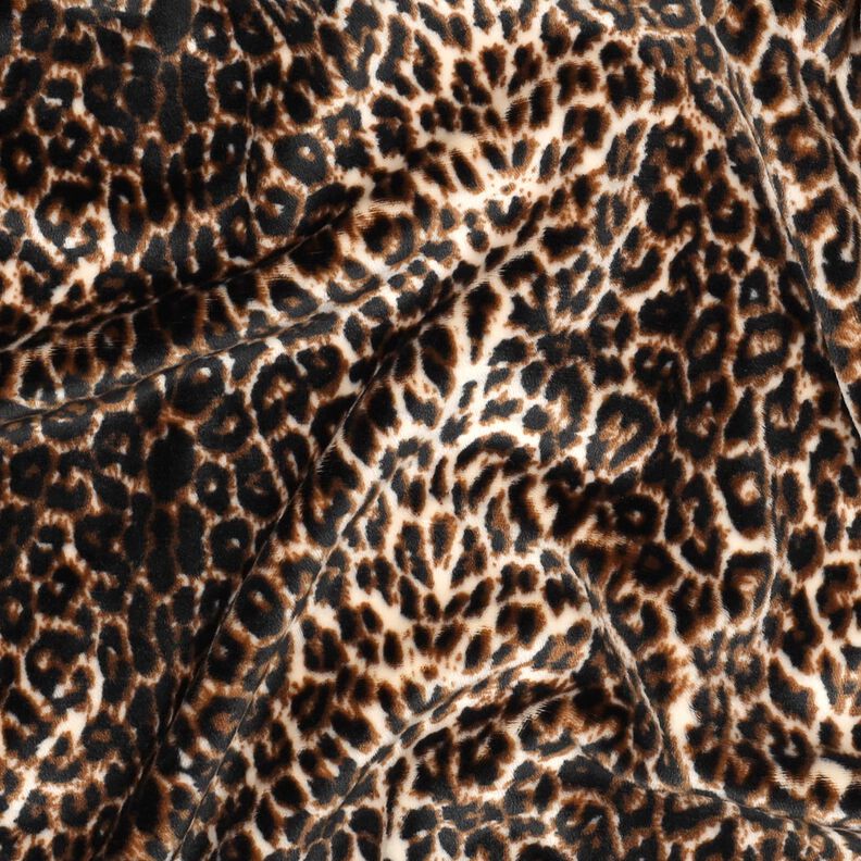 Tissu Nicki Motif léopard imprimé – crème/noir,  image number 2