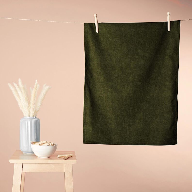 Tissu éponge Stretch Uni – olive foncé, image number 8
