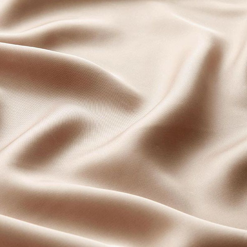 Satin viscose Uni – sable,  image number 3