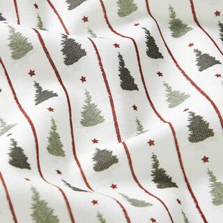 Tissu en coton Cretonne Petit sapin – écru/roseau, 
