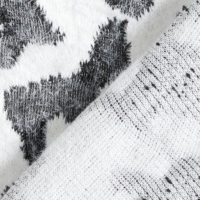 Jacquard tricoté motif léopard abstrait – blanc,  image number 4