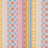 Tissu pour nappe Collage avec rayures – écru/moutarde,  thumbnail number 1