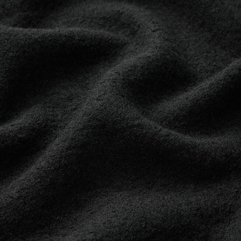 Tissu léger en maille en mélange de viscose et laine – noir,  image number 2