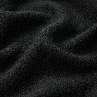 Tissu léger en maille en mélange de viscose et laine – noir, 