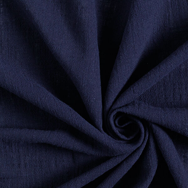 Tissu en coton Aspect lin – bleu nuit,  image number 1