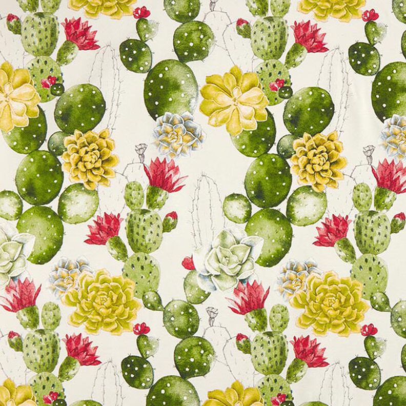 Tissu décoratif Toile Cactus – nature/vert,  image number 1