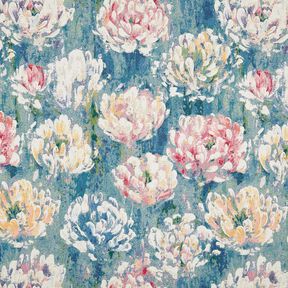 Tissu de décoration Gobelin Seerosen – beige clair/vert, 