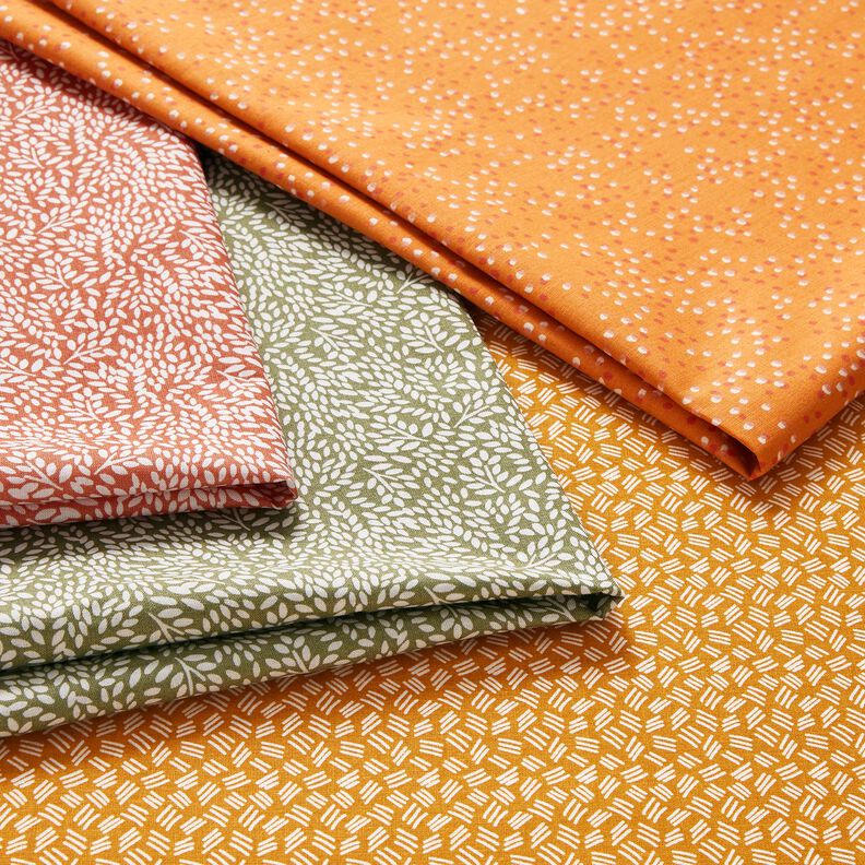 Tissu en coton Cretonne Pünktchen – orange pêche,  image number 5