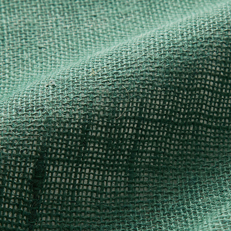 Tissu de décoration Jute Uni 150 cm – vert sapin, image number 3