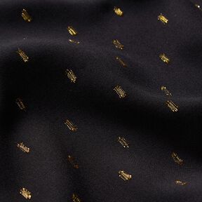 Tissu en viscose gouttes scintillantes – noir, 