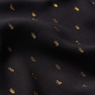 Tissu en viscose gouttes scintillantes – noir, 