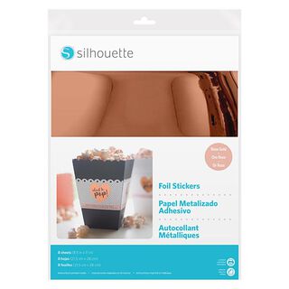 Silhouette Film autocollant imprimable [21,5 x 27,9 cm|8 Pièces] – or rose métallique, 