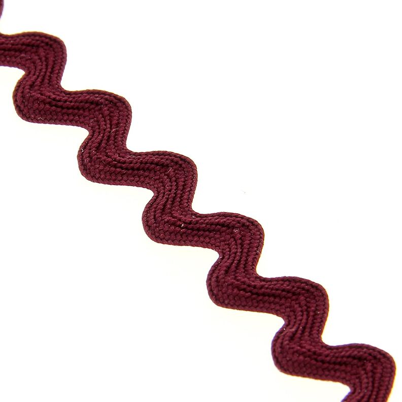 Lisse dentelée [12 mm] – rouge bordeaux,  image number 1