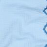Tissu double gaze de coton Bord incurvé sur les deux côtés  | Poppy Fabrics – bleu clair/bleu roi,  thumbnail number 2