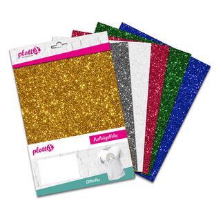 Paquet de PlottiX GlitterFlex [20 x 30 cm | 6 feuilles], 
