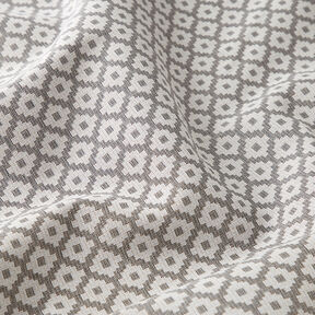 Tissu d'extérieur jacquard Losanges – gris, 