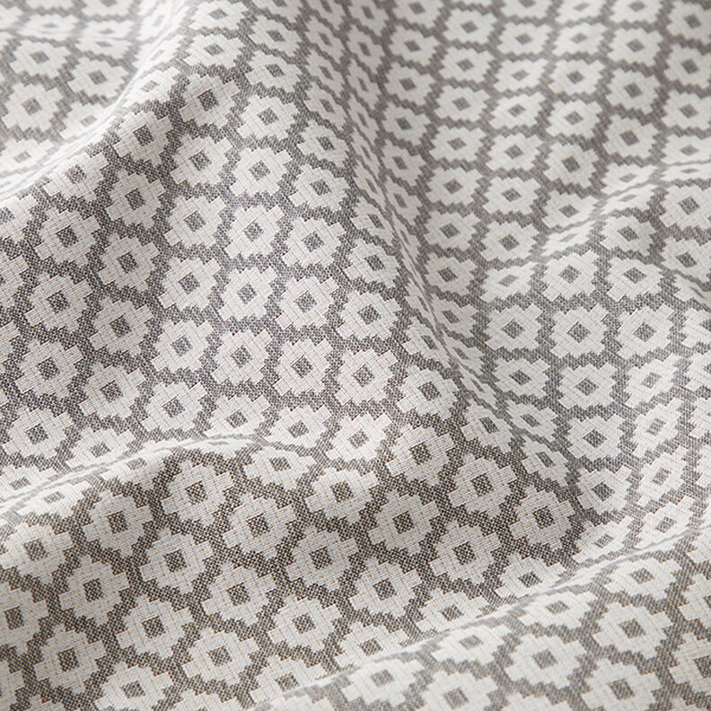Tissu d'extérieur jacquard Losanges – gris,  image number 2