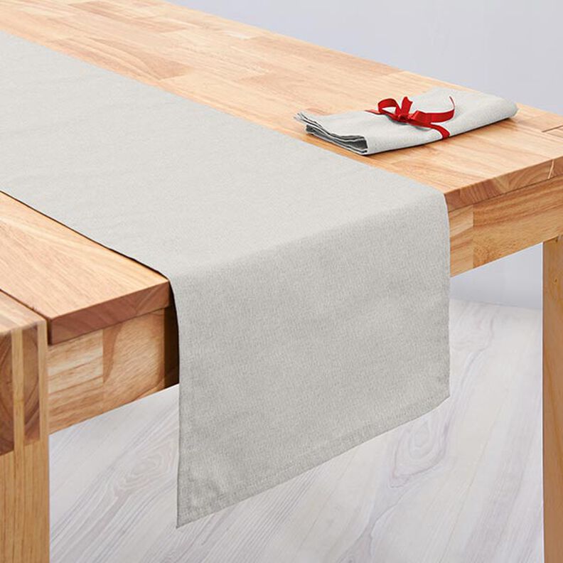 Tissu de décoration jacquard recyclé – argent,  image number 6