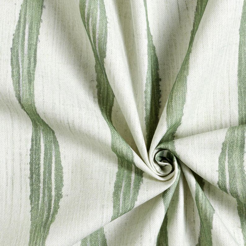 Tissu de décoration Semi-panama Rayures ondulées – roseau, image number 3