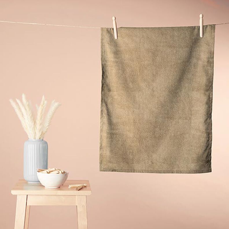 Tissu éponge douillet Bambou Uni – beige,  image number 5