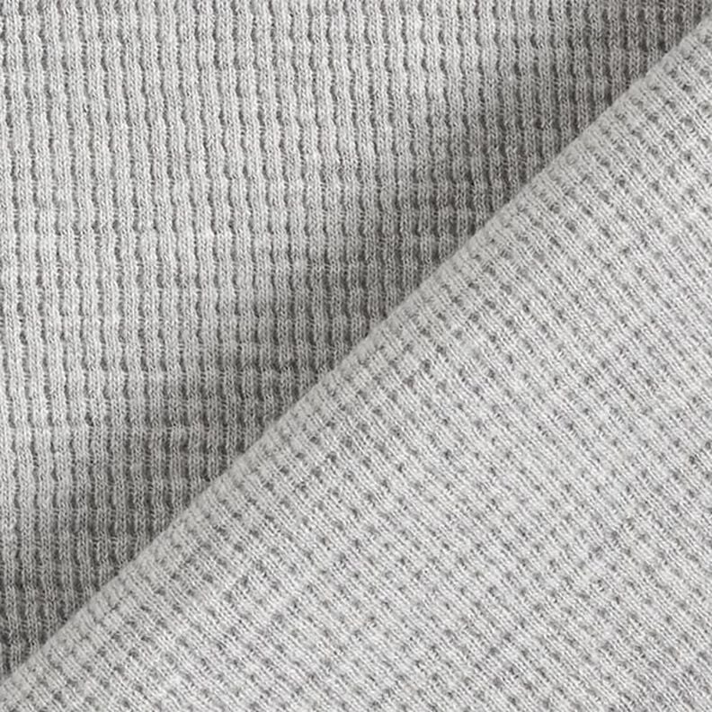 Mini Jersey de coton gaufré uni – gris clair, image number 4