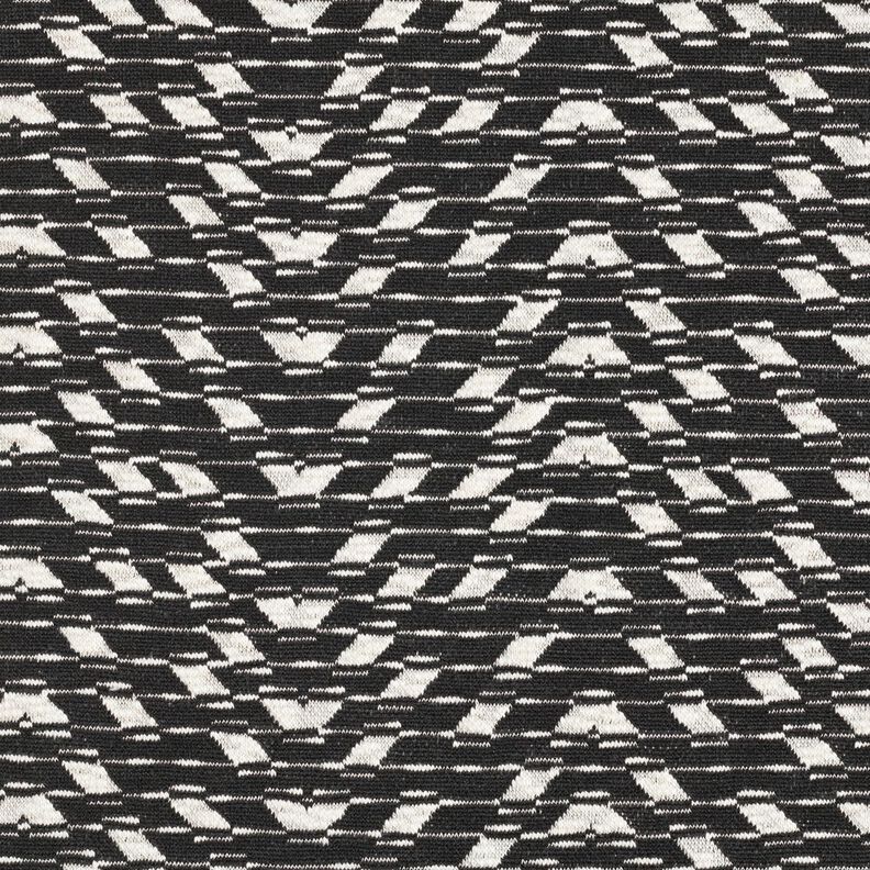 Maille jacquard à motif géométrique – noir/blanc,  image number 1