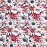 Tissu viscose Mer de marguerites – blanc/pourpre,  thumbnail number 1
