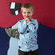 Jersey coton Monstre super-héros | PETIT CITRON – bleu bébé,  thumbnail number 7
