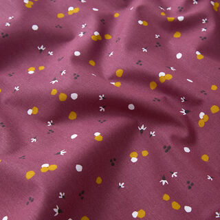 Tissu en coton Cretonne Points de couleur – merlot, 