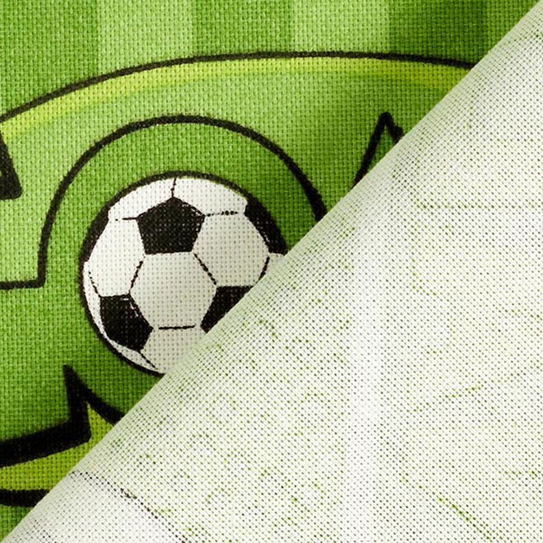 Tissu de décoration Semi-panama Match de football – vert,  image number 3