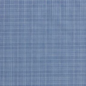 Tissu pour chemise à carreaux fins – blanc/bleu jean, 