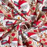French Terry Sweat d’été Renne, Père Noël et bonhomme de neige – écru,  thumbnail number 3
