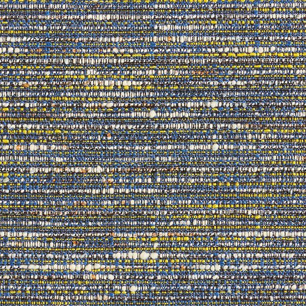 Tissu polyester aspect bouclé avec lurex – noir/jaune, image number 1