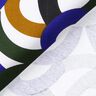Tissu de décoration Semi-panama Kringel rétro – blanc/vert foncé,  thumbnail number 4