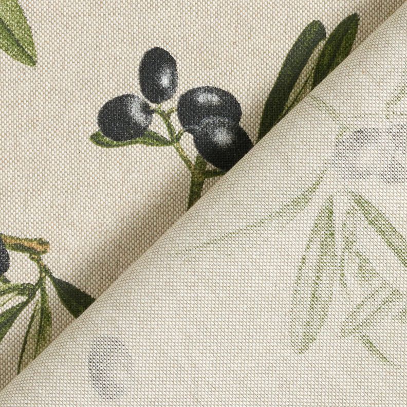 Coton enduit Rameaux d’olivier – nature/pin, image number 5