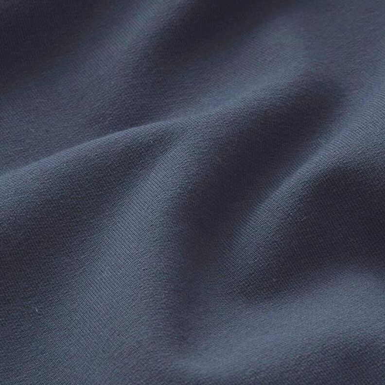 Molleton coton léger uni – bleu nuit,  image number 4