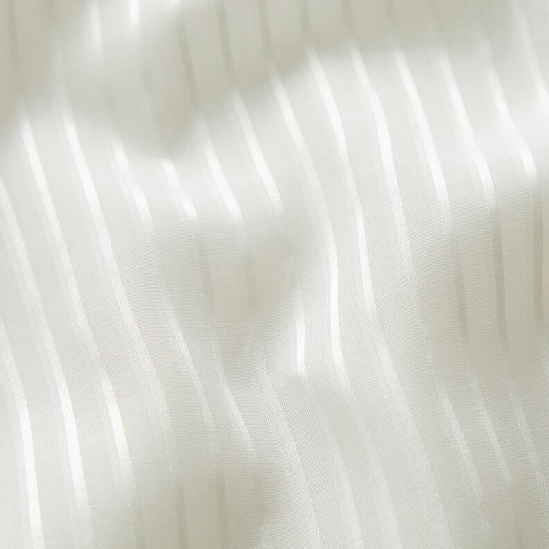 Voile de soie mélangée Rayures satinées – blanc,  image number 2