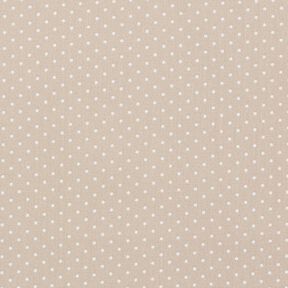 Coton enduit petits pois – sable, 