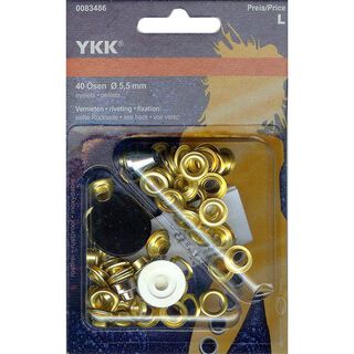 Œillets métalliques 4 – or | YKK, 