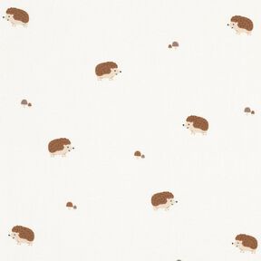 Jersey coton Joyeux hérissons – écru, 
