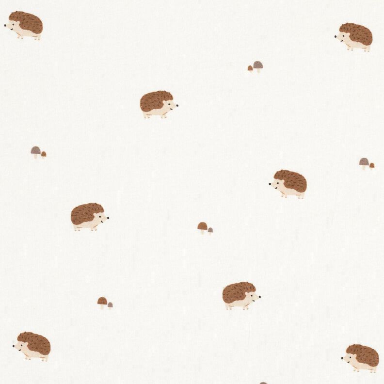 Jersey coton Joyeux hérissons – écru,  image number 1