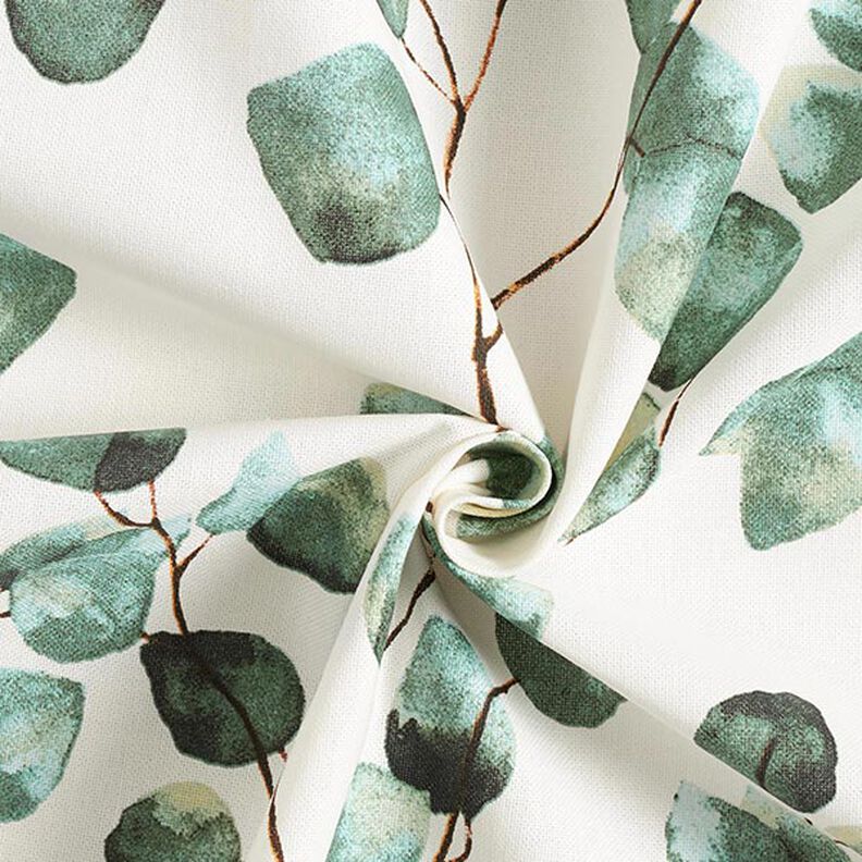 Tissu décoratif Semi-panama Eucalyptus – écru,  image number 3