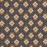 Tissu en coton Cretonne Carreaux à fleurs – granit,  thumbnail number 1