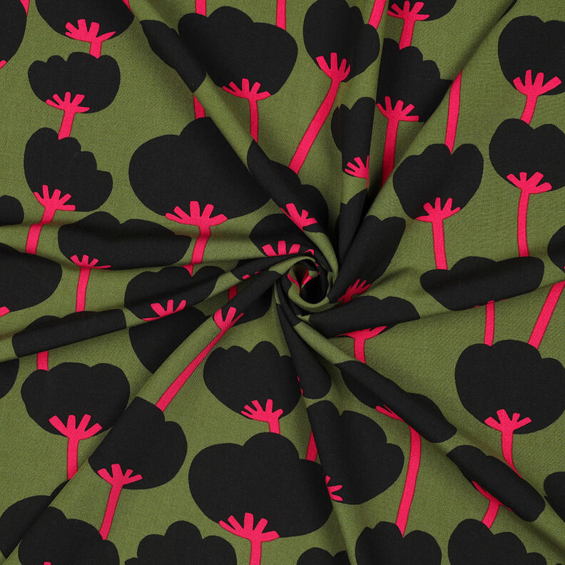 Lenzing Ecovero™ Poppies | Nerida Hansen – olive/noir,  image number 3