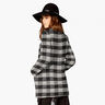 Tissu pour manteau à double carreaux – noir/blanc,  thumbnail number 7