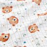 Popeline coton Tissu peluche à carreaux Impression numérique – blanc/roseau,  thumbnail number 2