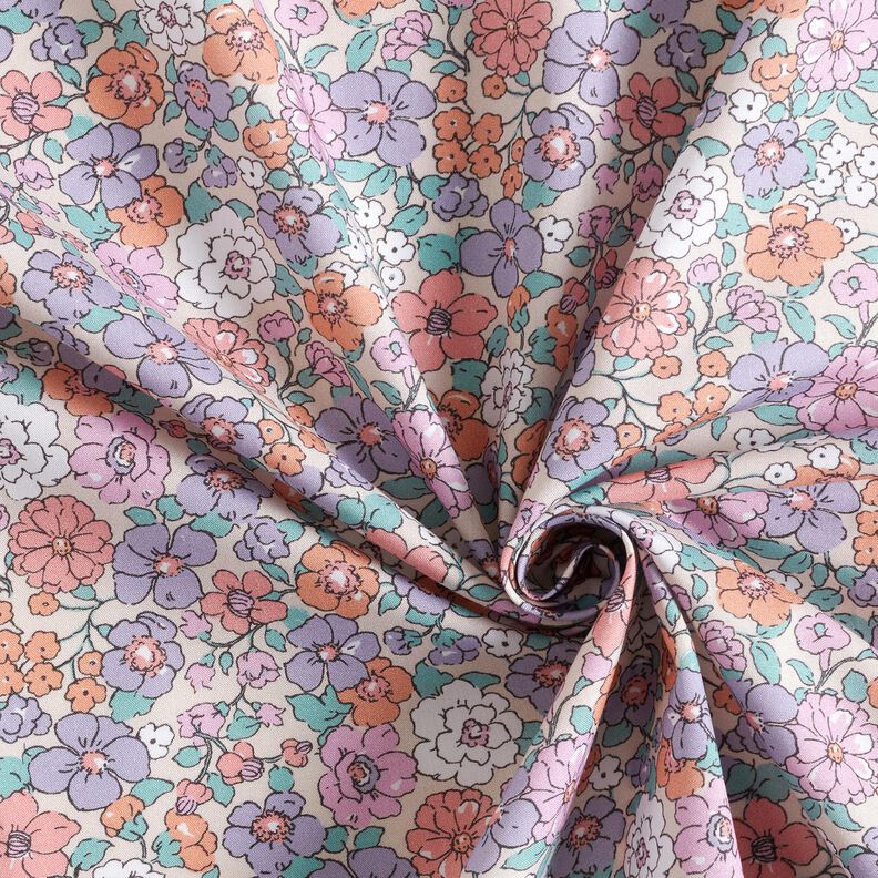 GOTS Popeline coton Prairie fleurie | Poppy Fabrics – nature,  image number 3