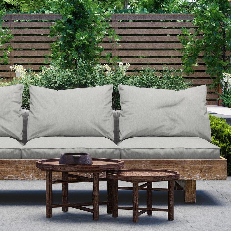 Tissu d’extérieur Canvas Chiné 320 cm – gris clair,  image number 5